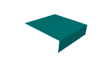 Планка околооконная простая 200х50 0,45 PE с пленкой RAL 5021 водная синь (2м)