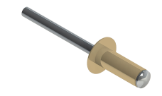 Заклёпка вытяжная Daxmer 4,8х12 (1000шт) алюм/сталь RAL 1014