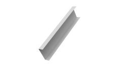 Декоративная накладка на столб универсальная 60х60 для забора жалюзи 0,45 Drap TX RAL 7047 телегрей 4 (2м)