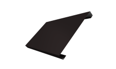 Ламель лицевая 200 забора жалюзи Texas 0,5 Satin Matt TX RAL 9005 черный