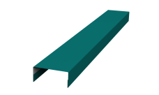 Ламель лицевая стартовая/финишная забора жалюзи Texas 55мм для калиток и ворот (с заполнением ламелями 125) Grand Line 0,45 PE RAL 5021 водная синь