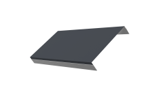 Ламель обратная 150 забора жалюзи Texas Grand Line 0,5 PurPro Matt 275 RAL 7024 мокрый асфальт