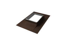 Оклад трубы Длина вдоль ската 390 х Ширина вдоль карниза 360 0,45 PE RAL 8017 шоколад