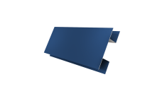 Планка H-образная стыковочная сложная 0,5 Satin с пленкой RAL 5005 сигнальный синий (2м)