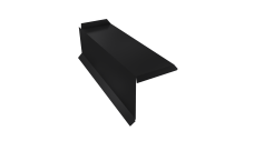 Планка торцевая сегментная 30мм Grand Line Левая 0,45 PE-Double с пленкой RAL 9005 черный