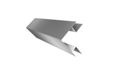 Планка угла внешнего сложного Блок-Хаус новый Grand Line 0,45 Drap ТХ RAL 7004 сигнальный серый (2м)