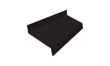 Отлив простой 70 Grand Line 0,45 Drap RAL 9005 черный (2м)