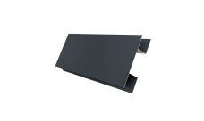 Планка H-образная Экобрус Grand Line 0,5 Satin с пленкой RAL 7024 мокрый асфальт (2м)