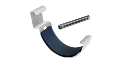 Соединитель желоба GL PU 125 мм RAL 9003 сигнальный белый