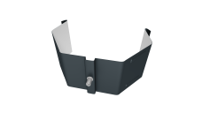 Крепление трубы для гофры на кирпич Vortex Lite Matt RAL 7016 антрацитово-серый