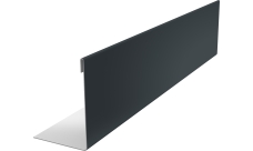 Нащельник 25х35 для забора жалюзи к ламели 125 Texas Grand Line 0,45 Drap TX RAL 7016 антрацитово-серый (L1,5)