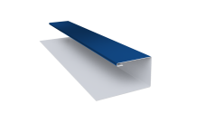 Планка П-образная Экобрус Grand Line 0,45 PE с пленкой RAL 5005 сигнальный синий (3м)