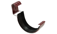 Соединитель желоба Grand Line PU 125 мм RAL 3005 красное вино