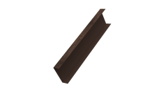 Декоративная накладка на столб универсальная 62х55 для забора жалюзи 0,45 Print Premium Antique Wood TwinColor (2м)