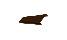 Ламель обратная 100 забора жалюзи Texas 0,45 Print Elite Choco Wood TwinColor