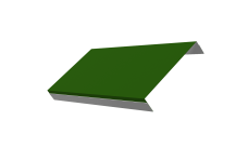 Ламель обратная 150 забора жалюзи Техас Grand Line 0,45 ПЭ RAL 6002 лиственно-зеленый