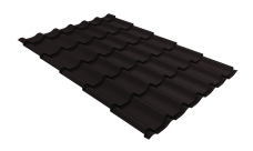 Металлочерепица Классик ("Classic") v01 0,5 PurPro Matt 275 RAL 9005 черный