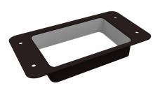 Приемник воды прямоугольный Vortex Lite Matt RAL 9005 черный