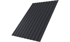 Профнастил С8A v01 Grand Line 0,45 PE-Double RAL 7024 мокрый асфальт