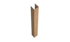 Стойка жалюзи Texas для монтажа без крепежного вкладыша 0,45 Print Elite Honey Wood TwinColor (2м)