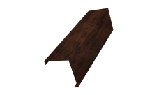 Декоративная накладка на столб универсальная угловая 60х60 для забора жалюзи Grand Line 0,45 Print Elite Cherry Wood TwinColor (2,5м)