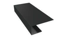 J-Профиль 18мм 0,45 Drap TX RAL 7016 антрацитово-серый (2м)