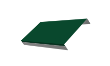 Ламель обратная 150 забора жалюзи Техас Grand Line 0,45 ПЭ RAL 6005 зеленый мох