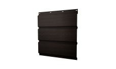 Софит металлический Grand Line центральная перфорация 0,45 Print Elite с пленкой Coffee Wood TwinColor