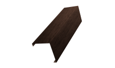 Декоративная накладка на столб универсальная угловая 62х55 для забора жалюзи Grand Line 0,45 Print Premium Antique Wood TwinColor (3м)