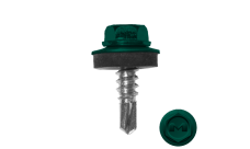 Саморез по металлу Daxmer 5,5х19 (250шт) сверло №3 RAL 6026