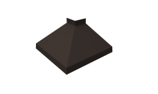 Угол отлива внешний 100 Grand Line 0,45 Drap-double TX с пленкой RR 32 темно-коричневый