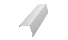 Декоративная накладка на столб универсальная угловая 60х60 для забора жалюзи 0,45 Drap TX RAL 9003 сигнальный белый (3м)