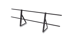 Ограждение кровельное на фальц Optima 0,65х2м RAL 8019