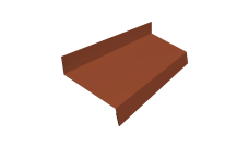 Отлив простой 70 0,45 Drap TX RAL 8004 терракота (3м)