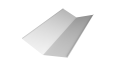 Планка ендовы нижней 300х300 Grand Line 0,5 Satin с пленкой RAL 9003 сигнальный белый (2м)