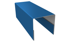 Планка П-образная заборная 20 Grand Line 0,5 Satin с пленкой RAL 5005 сигнальный синий (2м)