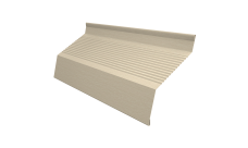 Ламель забора жалюзи Milan new gofr 0,45 Print Elite Milky Wood TwinColor