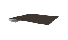 Планка завершающая 0,5 Satin Matt RR 32 темно-коричневый (2м)
