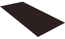 Плоский лист Grand Line 0,5 Satin Matt с пленкой RAL 9005 черный