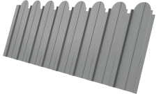 Профнастил C10A фигурный Grand Line 0,45 Drap TX RAL 7004 сигнальный серый