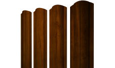 Штакетник Круглый фигурный 0,45 Print-Double Premium Golden Wood Intense F