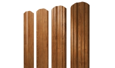 Штакетник Twin фигурный Grand Line 0,45 Print Elite Golden Wood TwinColor
