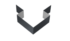 Угол внешний симметричный фибросайдинга Grand Line 0,5 Satin с пленкой RAL 7024 мокрый асфальт (3м)