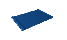 Кликфальц Line Grand Line 0,45 PE с пленкой на замках RAL 5005 сигнальный синий