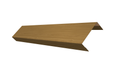 Ламель лицевая 50 забора жалюзи Texas 0,45 Print Elite Honey Wood TwinColor