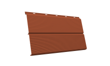 ЭкоБрус Гофр Grand Line 0,5 Сатин с пленкой RAL 8004 терракота