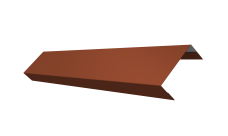 Ламель обратная 50 забора жалюзи Техас Grand Line 0,45 Drap ТХ RAL 8004 терракота