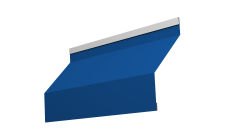 Ламель забора жалюзи Милан Grand Line 0,5 Satin RAL 5005 сигнальный синий