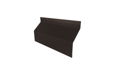 Ламель забора жалюзи Milan Slim стартовая/финишная для калиток и ворот Grand Line 0,5 Satin RR 32 темно-коричневый