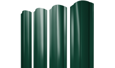Штакетник Круглый фигурный Grand Line 0,45 PE-Double RAL 6005 зеленый мох
